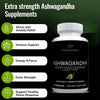 VITAMIN SEASONS Organic Ashwagandha 650mg + Organic Black Pepper 5mg | Extra Strength Root Extract | Stress Relief | 60 Vegetarian Capsules | Non-GMO | Made in USA