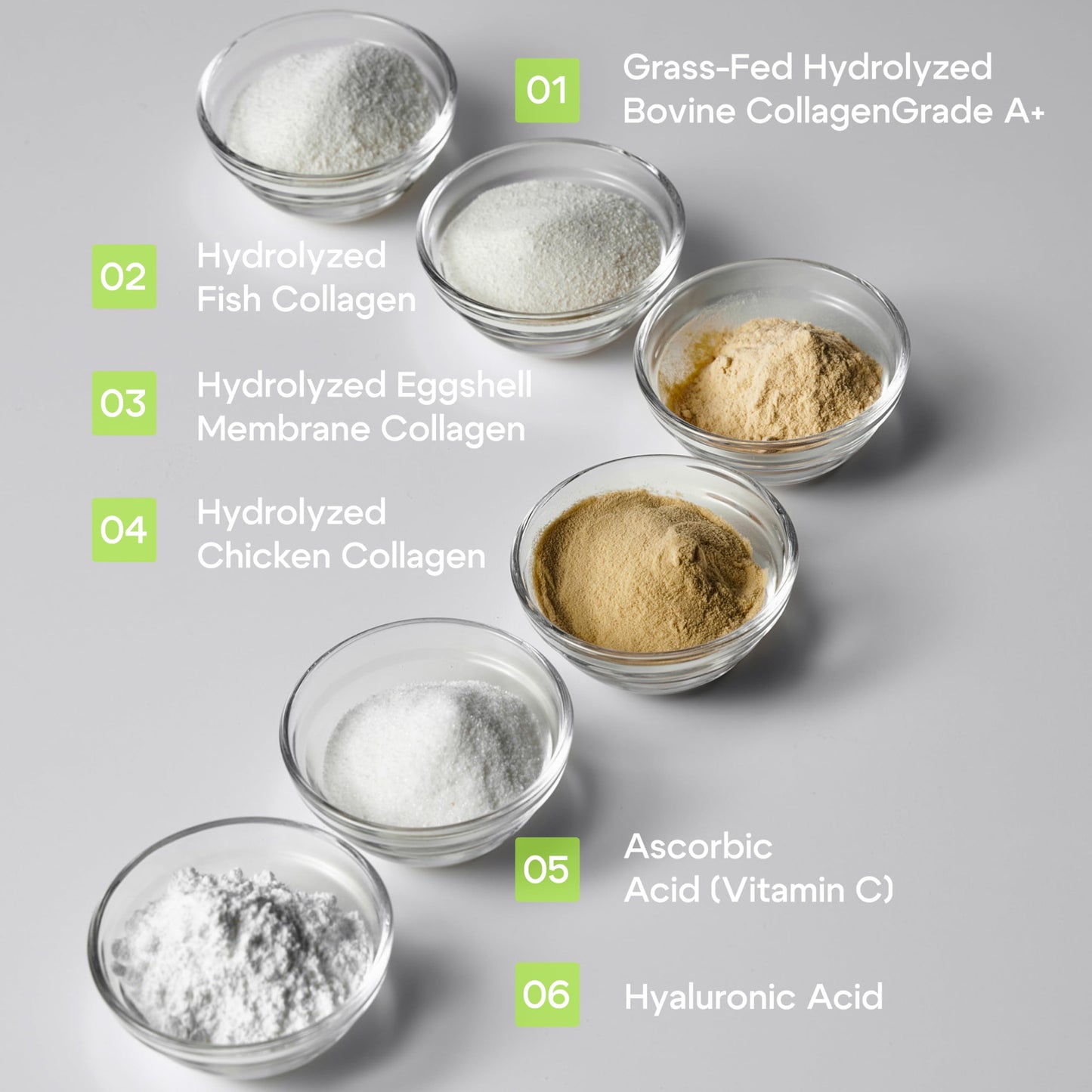 VITAMIN SEASONS Multi Collagen Blend Powder | Women and Men | Hyaluronic Acid + Vitamin C | Hydrolyzed Multi Collagen Peptides | Non-GMO, Gluten-Free, Keto, Paleo | 488g | Made in USA