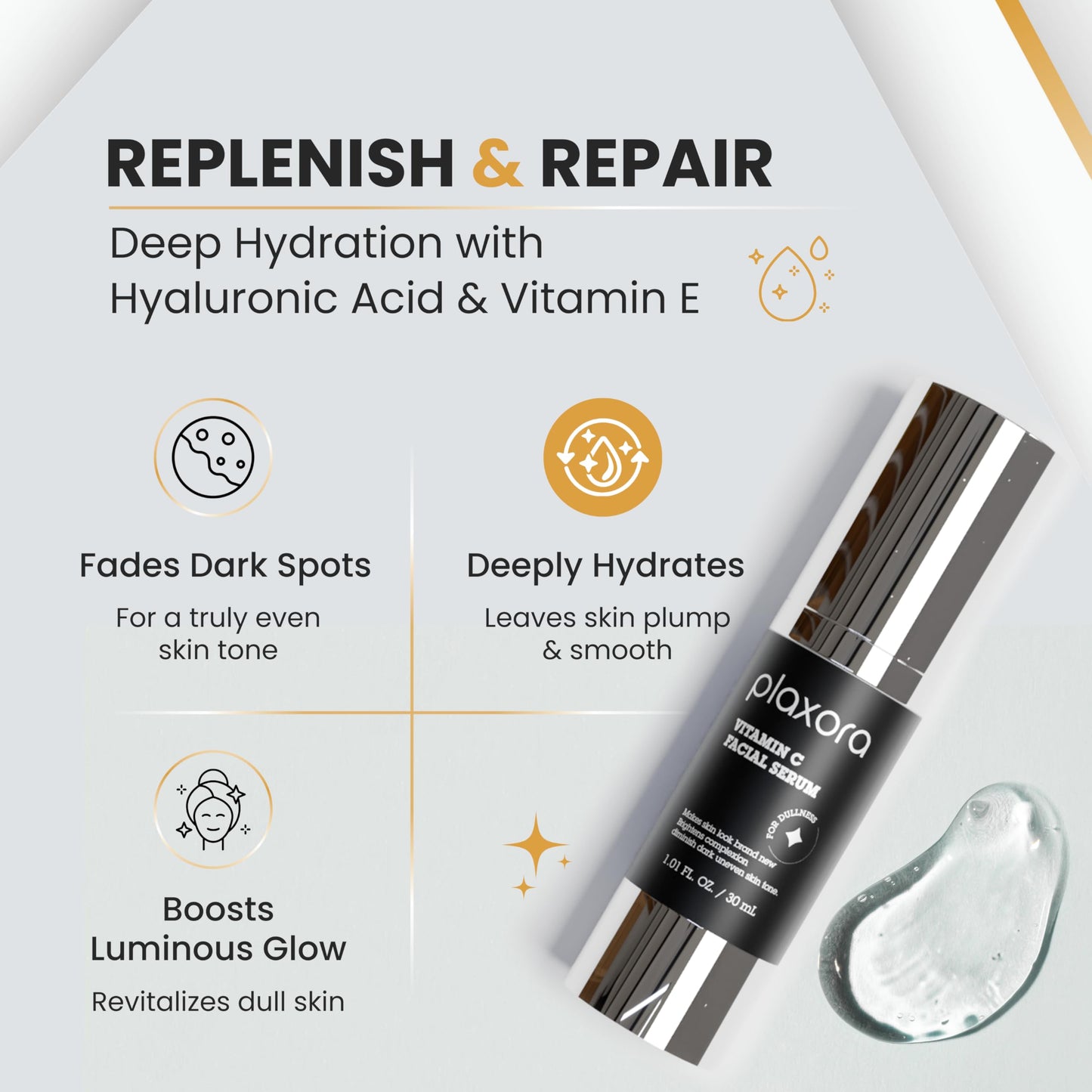 Plaxora Vitamin C + Arbutin + Copper Peptides Serum – 17% Brightening + Barrier Boost Complex for Radiant, Firm Skin – Anti-Aging Face Serum Boosts Collagen & Elasticity | Non-Comedogenic, 1 Fl Oz